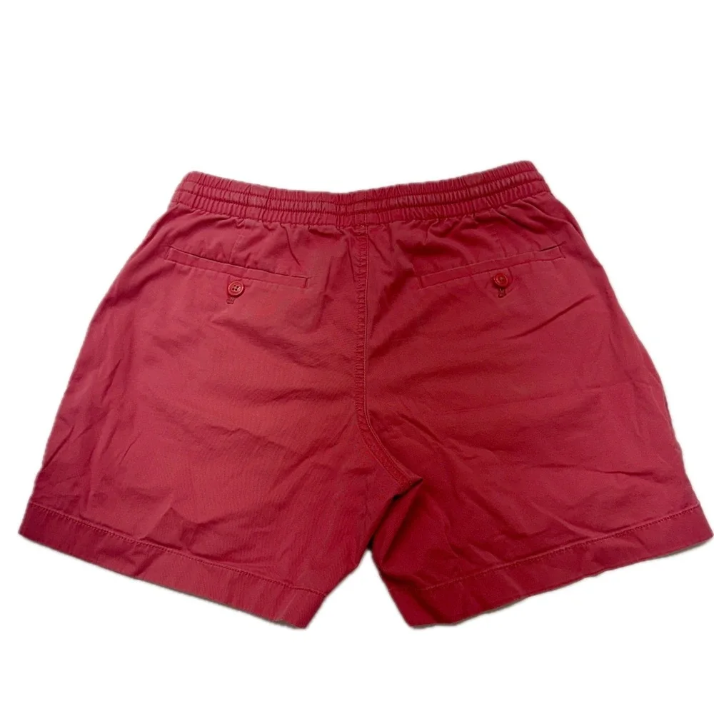 J Crew Shorts Mens Small Red Dock Stretch Preppy Summer Beach